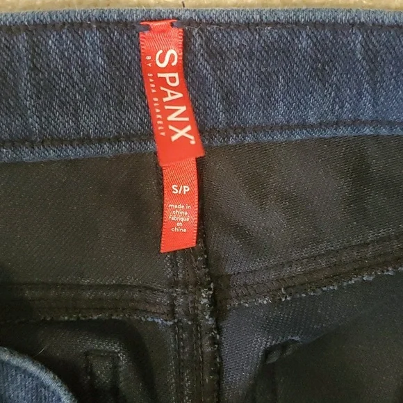 Spanx woman's blue pullup stretch jeans leggins size s/p - Picture 5 of 8